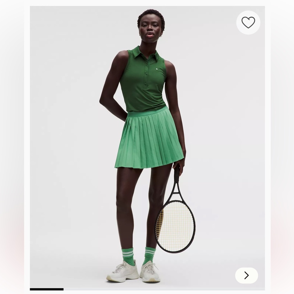 lululemon athletica Emerald Green Pleated Tennis Skirt